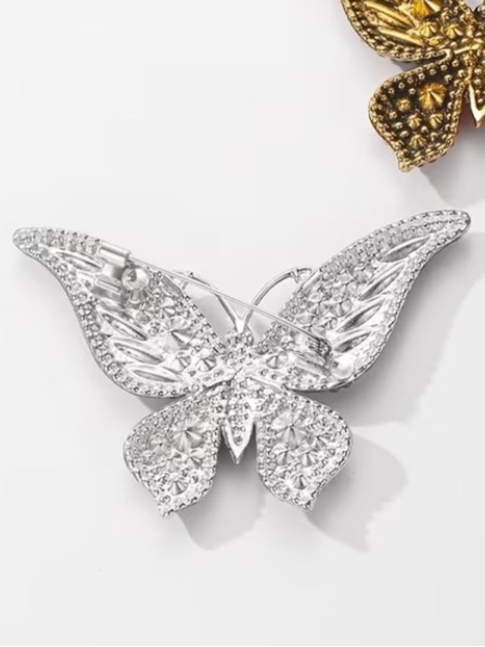 NEW! Luxury Blue Crystal Butterfly Brooch. Blue Morpho Pin. 🦋 A1-28 - Picture 5 of 5